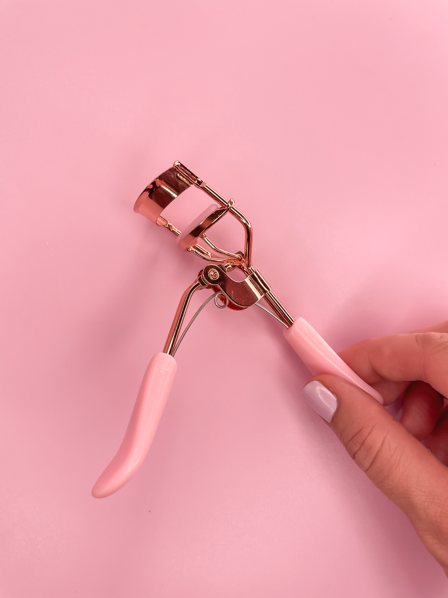 Pink and Rose Gold Lash Curler