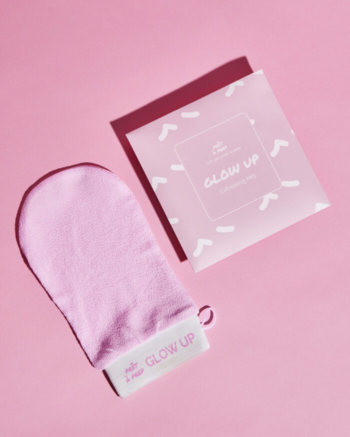 glow up exfoliating mitt Prêt à Prep