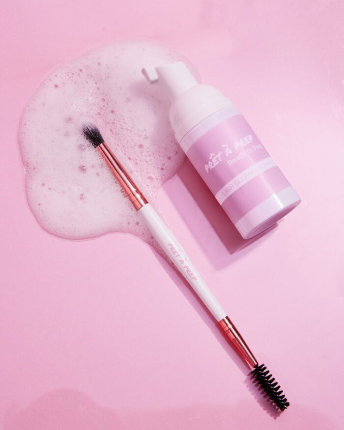 lash cleanser and multi brush Prêt à Prep